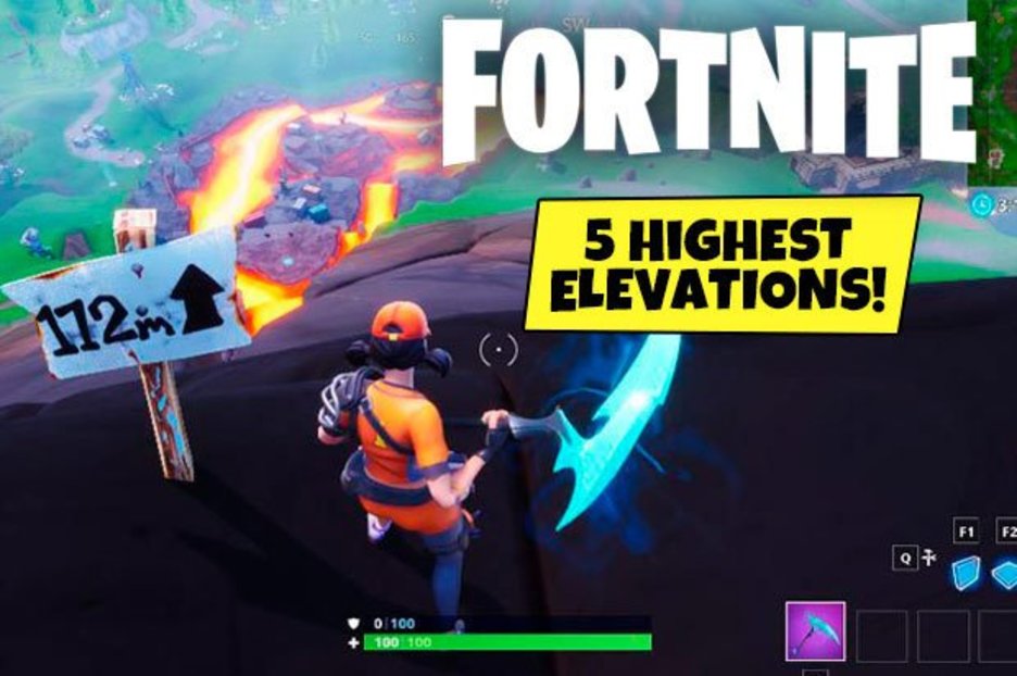 fortnite 5 highest elevations week 6 challenge map locations season 8 ps4 xbox guide - fortnite season 8 week 5 challenge map
