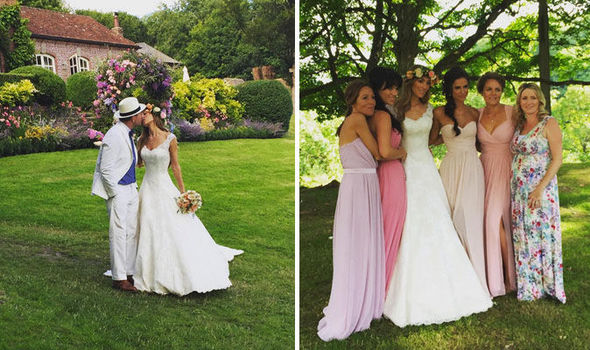 Jacqui Ainsley Shares Intimate Photos From Festival Themed Wedding