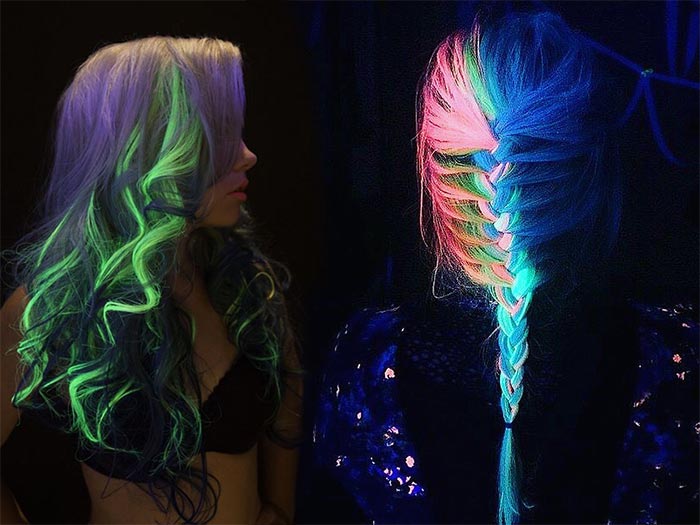 Glow In The Dark Hair Glowing Phoenix Neon Hair Fashionisers C