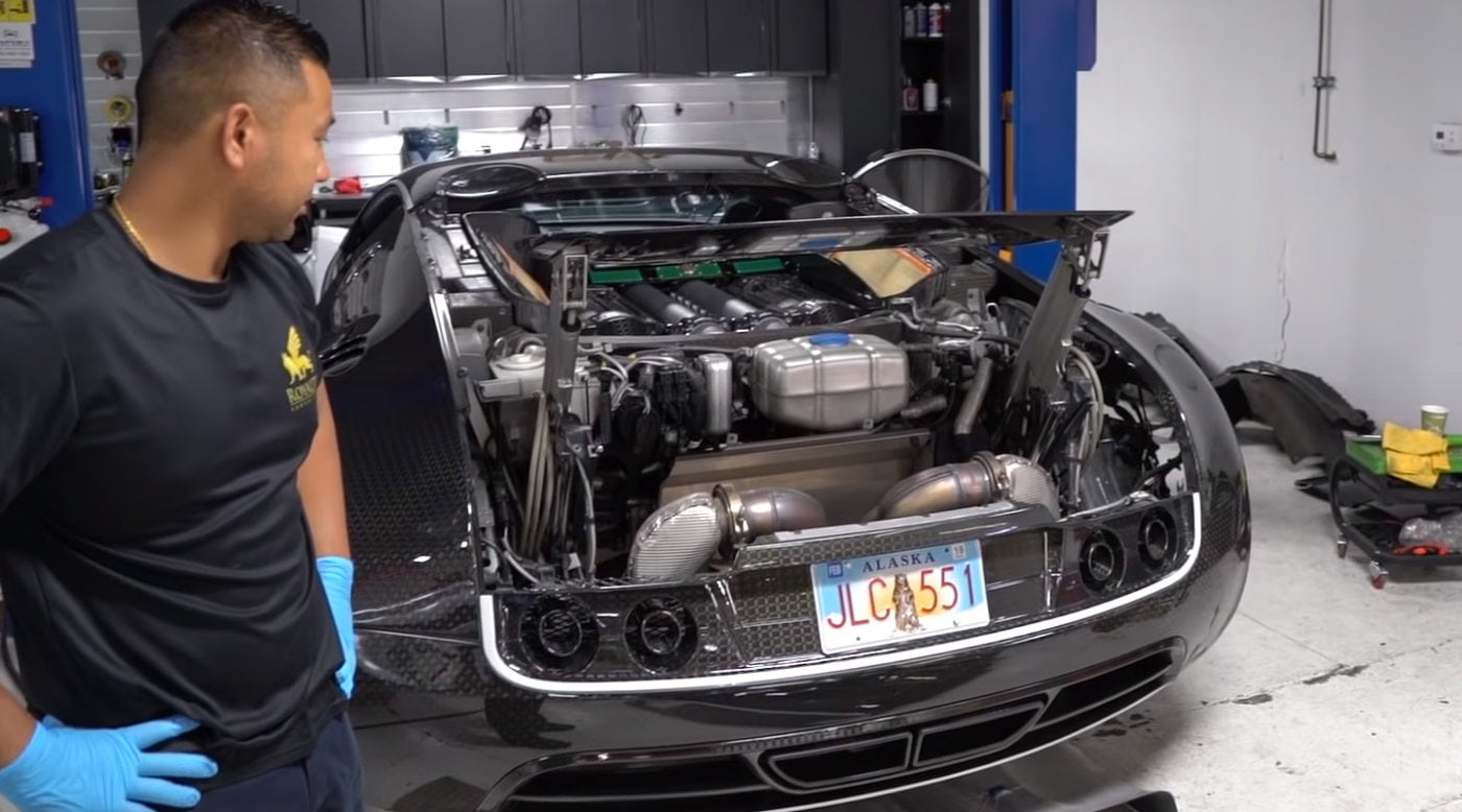 How To Do The 21k Bugatti Veyron Oil Change