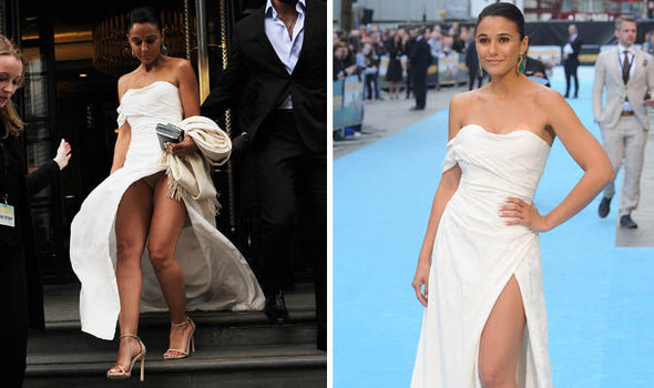 Daring High Slit Dresses Exposure