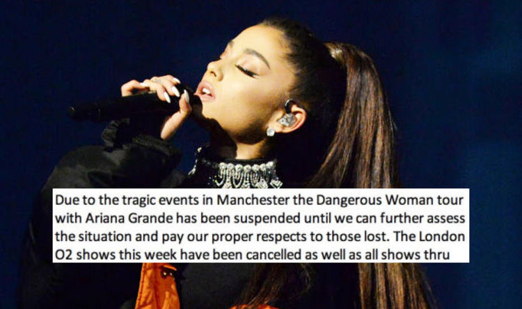 Ariana Grande Tour London O2 Concerts Cancelled After Manchester Attack Music Entertainment Express Co Uk - dangerous woman ariana grande roblox id code