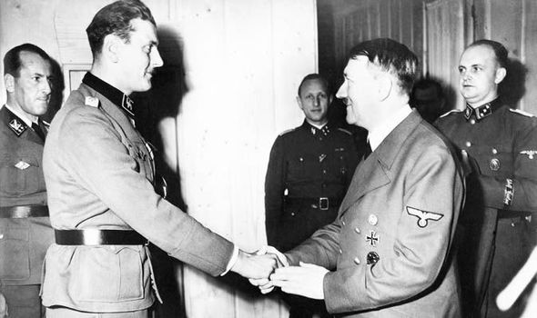 Image result for Otto Skorzeny + adolf hitler