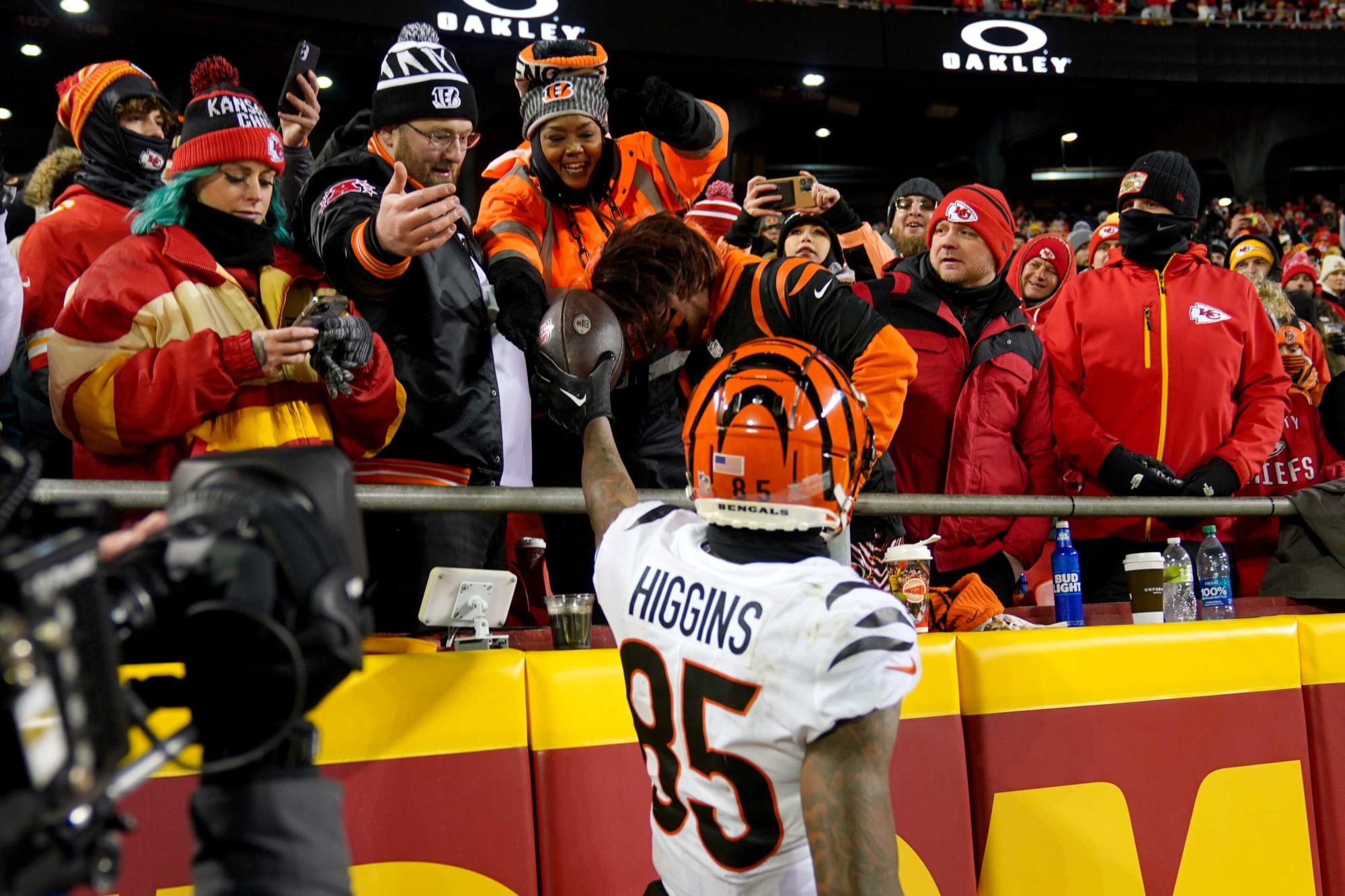 Cincinnati Bengals wide receiver Tee Higgins after the AFC News