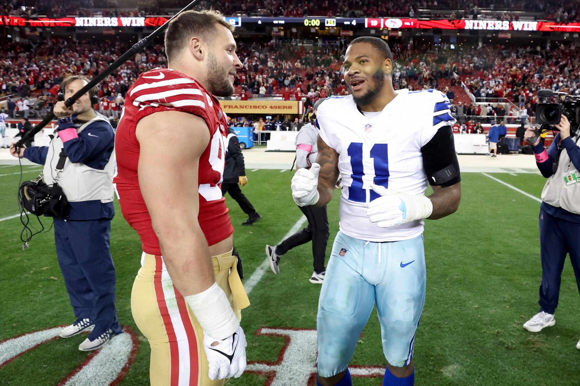 49ers - Cowboys: FIRST PREVIEW, Brock Purdy vs Micah Parsons, Dak Prescott  vs Nick Bosa, CMC 