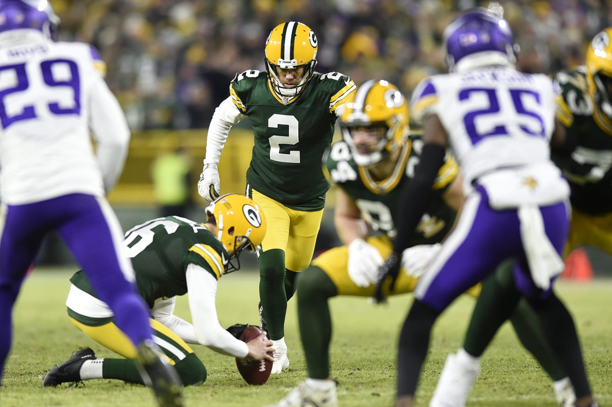 Packers K Mason Crosby Could Be Out for Sunday vs. Vikings