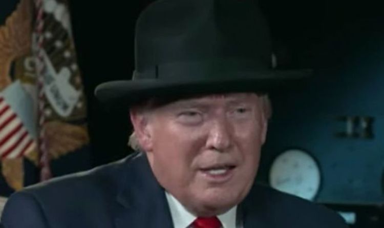 donald trump with hat