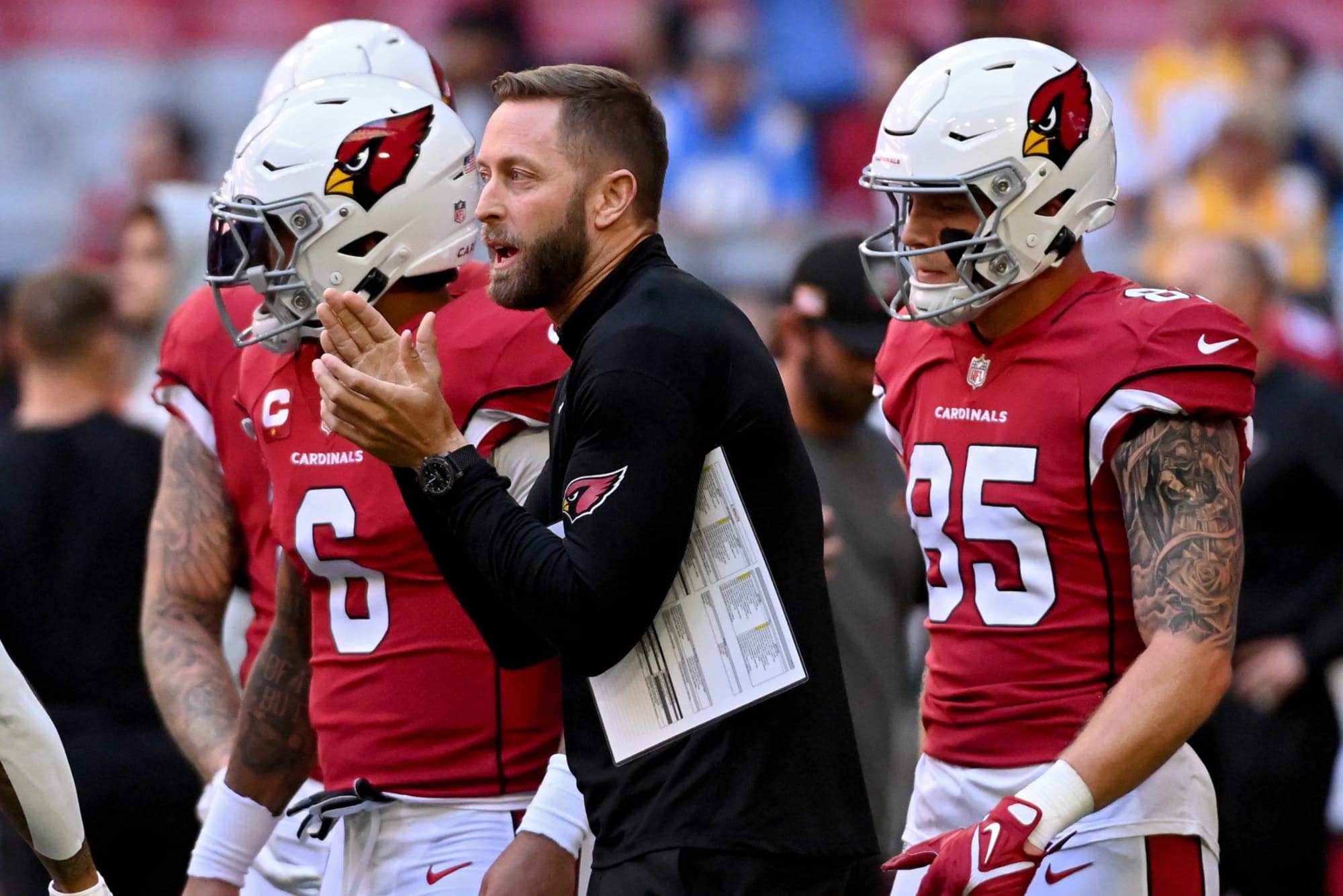 Arizona Cardinals coach Kliff Kingsbury, Kansas City Chiefs QB