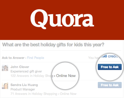 Quora Gets Answers For Your Urgent And Mobile Questions By Suggesting You Ask Experts Online Now Techcrunch