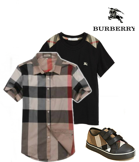 infant burberry shirt