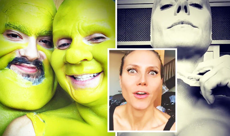 Heidi Klum Halloween Model Looks Unrecognisable As Fiona In Shrek