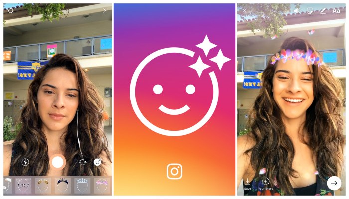 Instagram Launches Selfie Filters Copying The Last Big Snapchat Feature Techcrunch