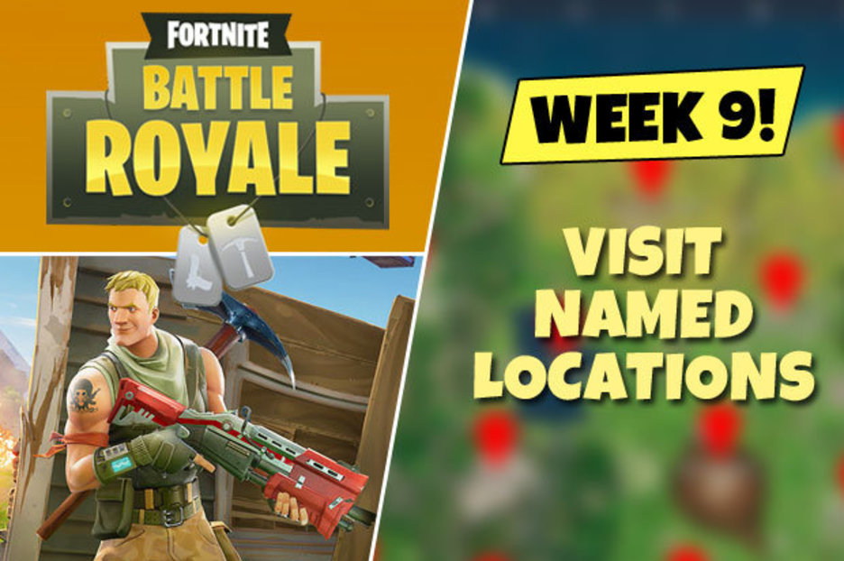 fortnite visit named locations week 9 challenges and how to solve new battle pass task - fortnite center