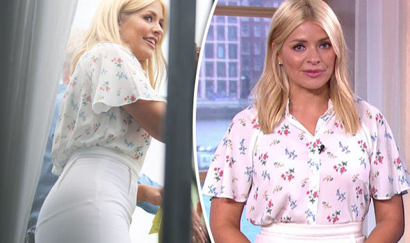 Holly Willoughby Reveals Underwear In Skintight Skirt Malfunction