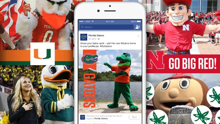 Facebook Now Lets You Frame Your Profile Pic To Show Support For Your Favorite College Football Team Techcrunch