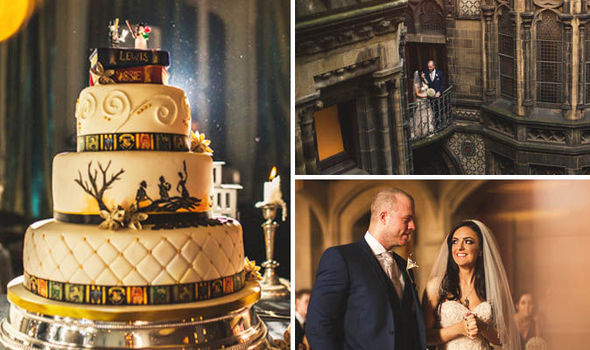 Most Magical Wedding Bride And Groom Marry In Harry Potter Themed