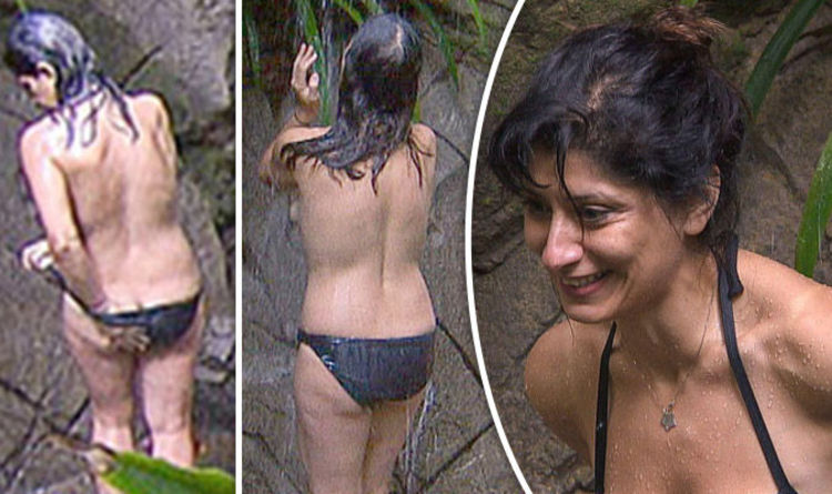 I M A Celebrity 2017 Shappi Khorsandi Showers Topless Before Epic