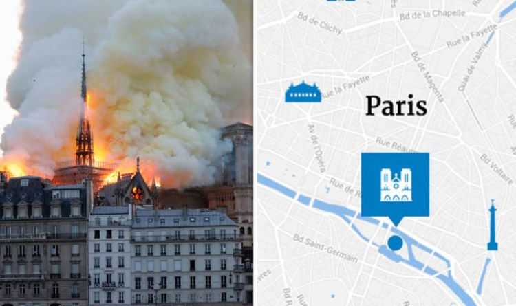 Paris Map Notre Dame Notre Dame fire MAP: Where is famous Paris cathedral? | World 