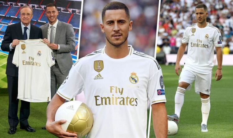 Eden Hazard wears Real Madrid shirt for 