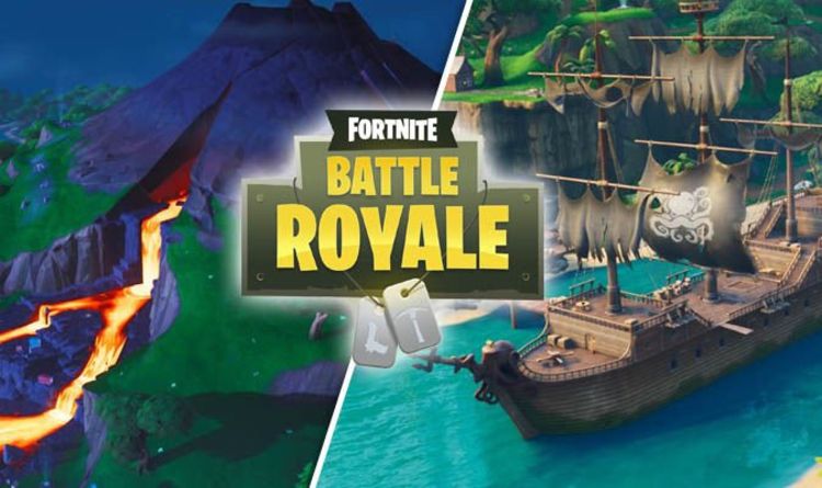 fortnite season 8 map volcano sunny steps and lazy lagoon locations revealed - map piece de puzzle fortnite saison 8