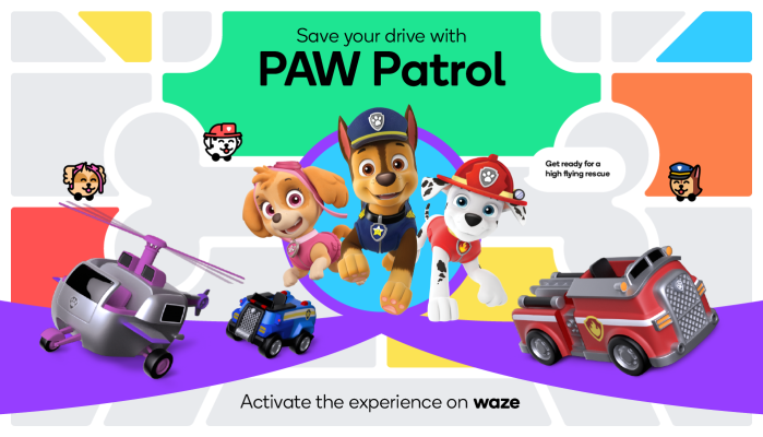 Waze with 'PAW Patrol' sounds like chill car ride | TechCrunch