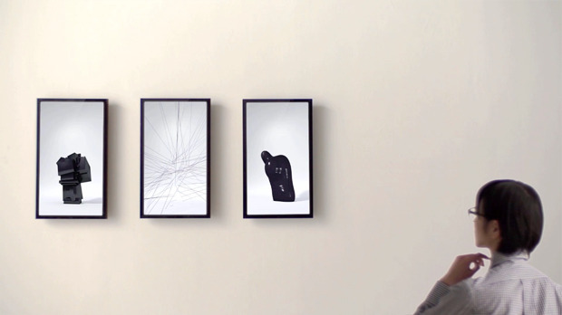 DIYthinker Two Gesture Outline Pattern Photo Frame Exhibition Display Art Desktop Painting