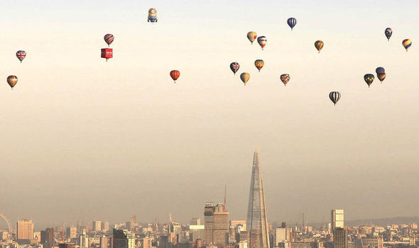 hot air balloon london