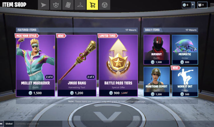Fortnite Item Shop Update What Skins Are Selling In The Item Shop