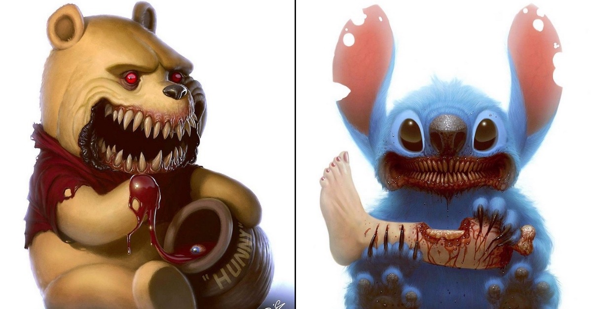 Scary Cartoon Characters - Artist Shows How Cartoon Characters Would Look In Real Life And The Result Is Scary And Disturbing - We did not find results for: