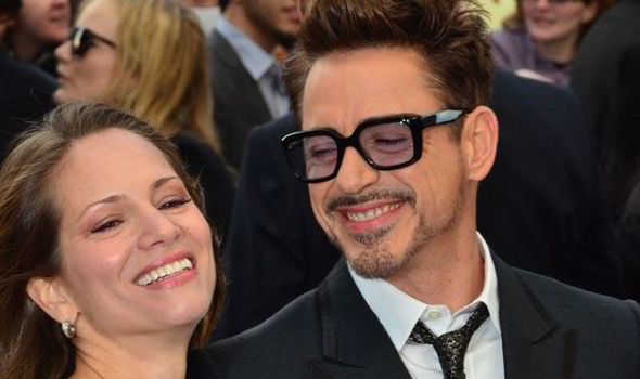 Robert Downey Jr Cuddles Up To His Wife Susan At Iron Man 3 Premiere