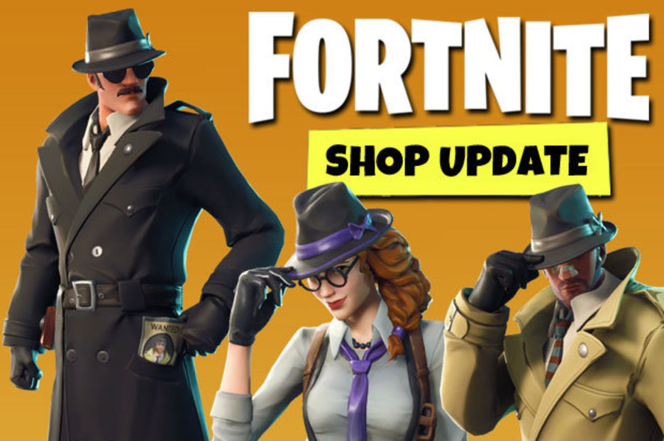 fortnite shop skins upate gumshoe noir and sleuth skins now in shop - fortnite gumshoe release date