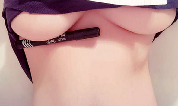 boob pen challenge