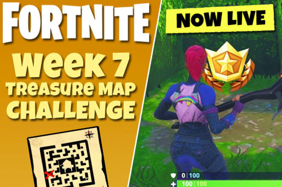 retail row week 7 fortnite treasure map challenge battle pass locations revealed daily star - fortnite week 6 challenges treasure map