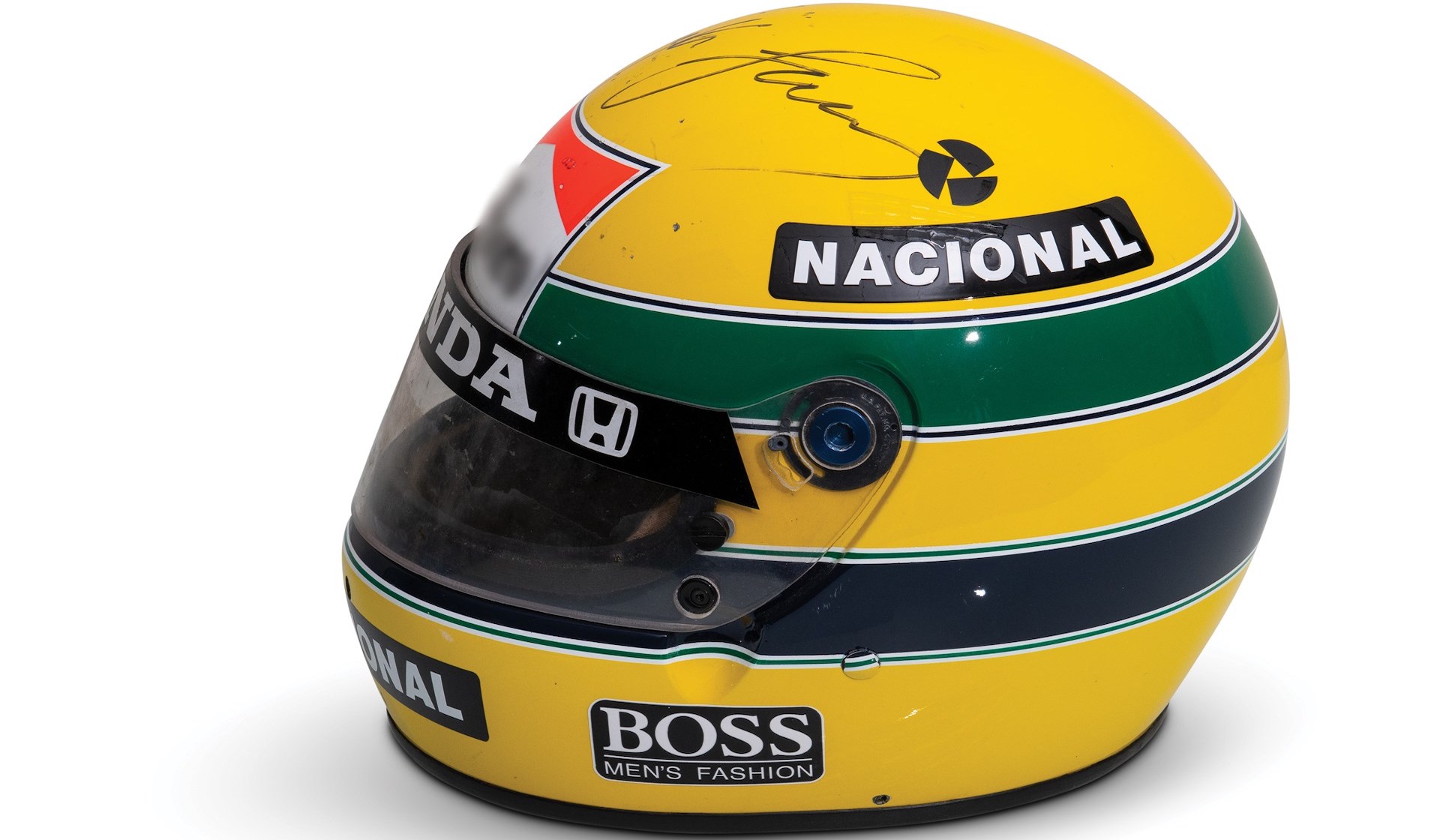 Signed Ayrton Senna 1988 McLaren-Honda Helmet Sells for Signed Ayrton Senna 1988 McLaren-Honda Helmet Sells for