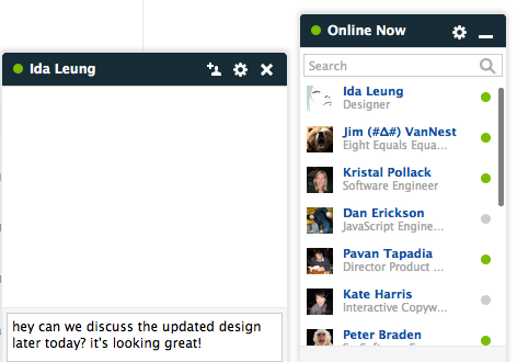 Yammer chat