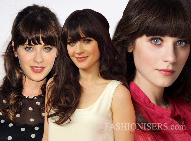 Zooey Deschanel S Best Hairstyles Spotted So Far Fashionisers C