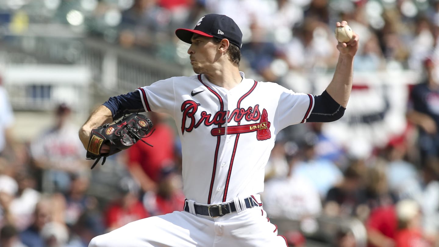 Atlanta Braves starting pitcher Max Fried winds up during a