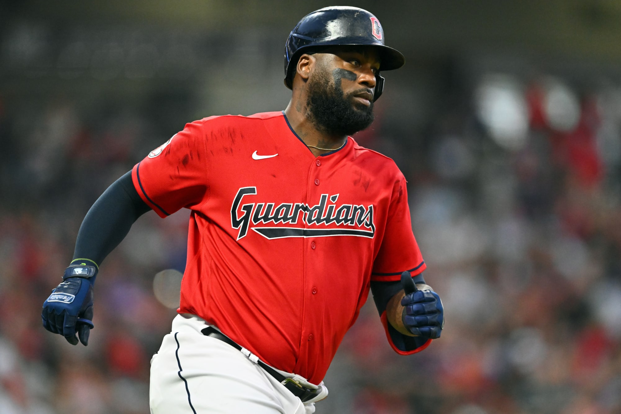 The Colorado Rockies should take a flier on outfielder Franmil Reyes