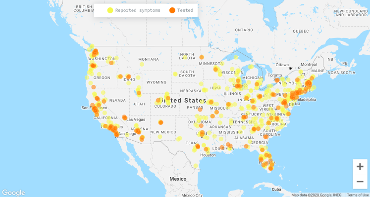Global Pandemic Harvard Map New Crowdsourced Covid-19 Symptom Map Could Build A More Complete Pandemic  Picture | Techcrunch