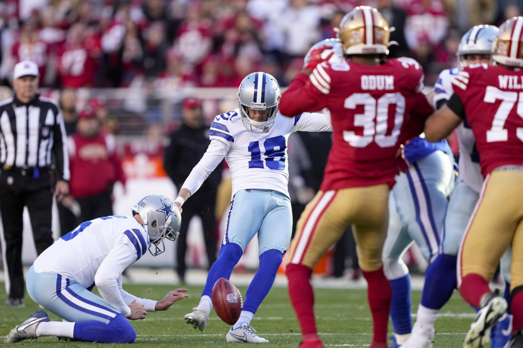 All eyes are on Dallas Cowboys kicker Brett Maher